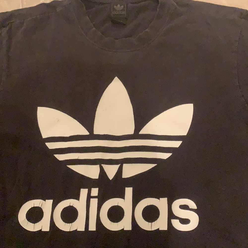 Adidas t shirt tri foil vintage